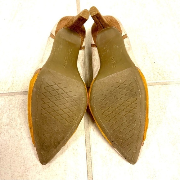 Rialto Womens Morgana Retro suede Pointed Toe Classic Pumps Size 9M patched - Picture 8 of 9